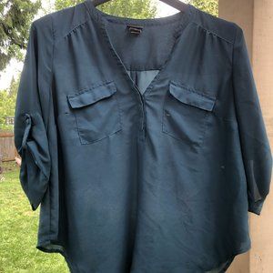 Torrid Teal Dress Shirt